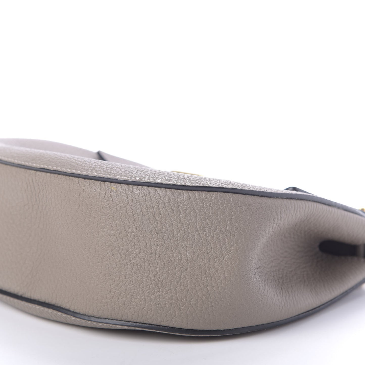 Grained Lambskin Drew Shoulder Bag Motty Grey