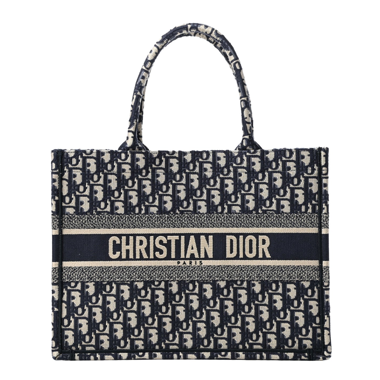 Oblique Medium Book Tote Blue Multicolor