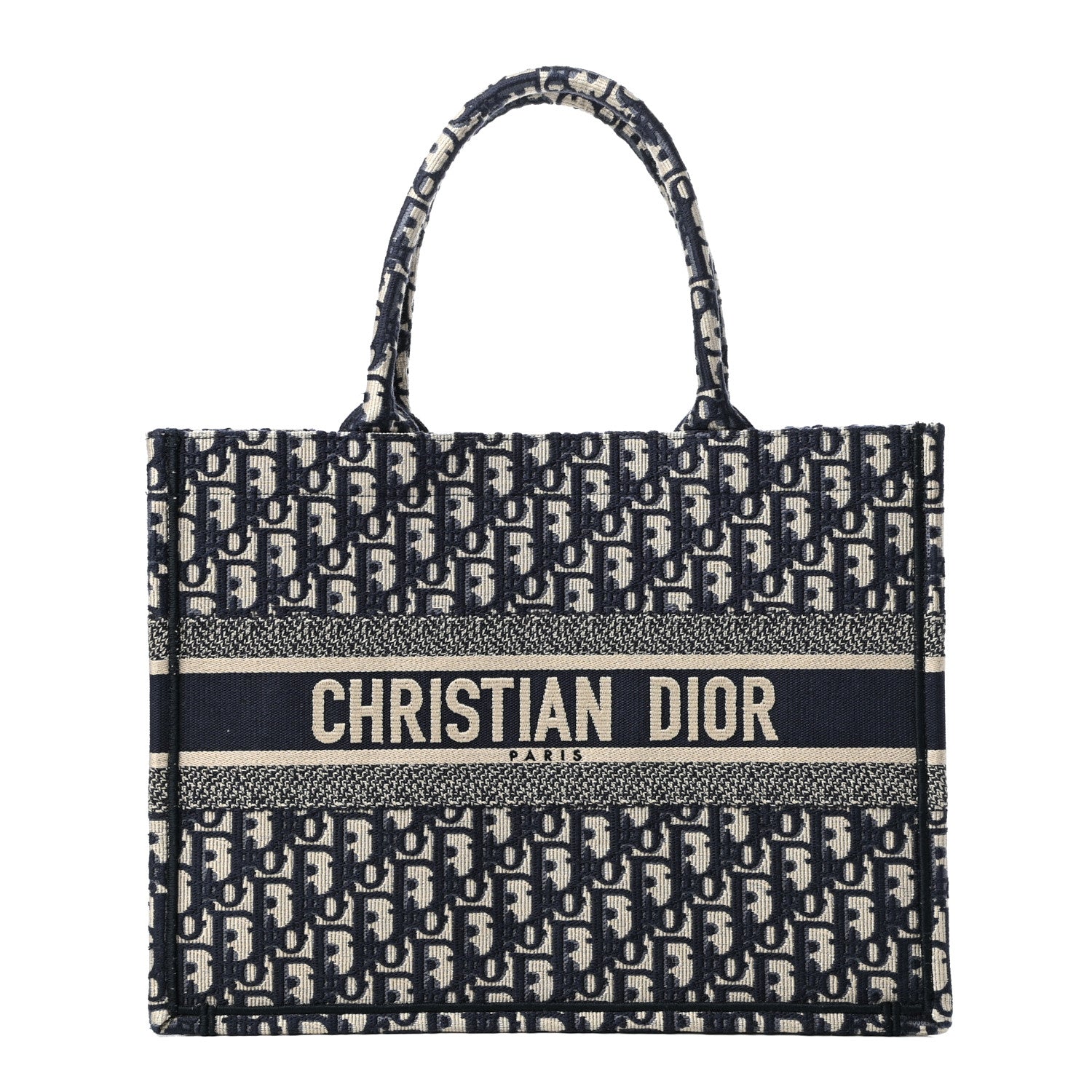 Christian Dior Oblique Medium Book Tote Blue Multicolor 1 of 9