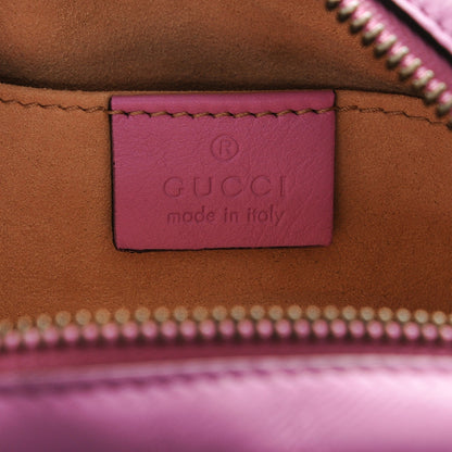 Gucci Calfskin Matelasse Mini GG Marmont Chain Shoulder Bag Candy Mousse 6 of 7