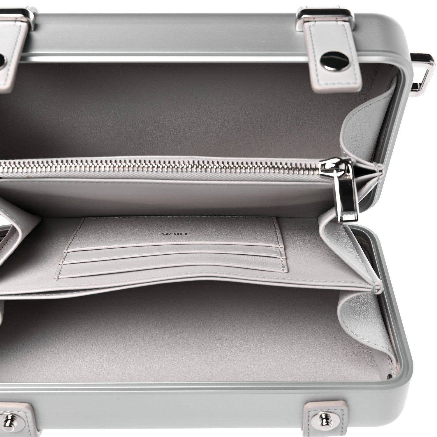 Christian Dior X RIMOWA Aluminum Personal Clutch On Strap Silver 5 of 10