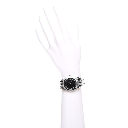 Gucci Stainless Steel Diamond Bezel 35mm 5500M Quartz Watch Black 2 of 8
