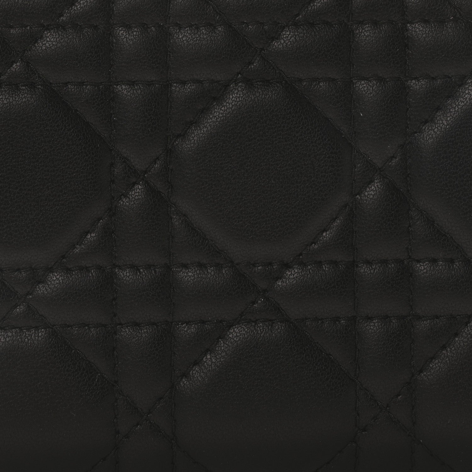 Christian Dior Lambskin Cannage Lady Dior Voyageur Wallet Black 8 of 11