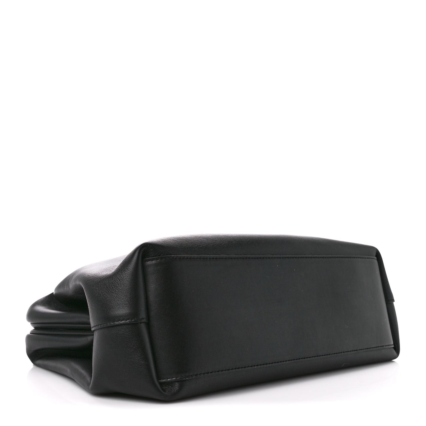 Calfskin Medium The Point Triangle Bag Black