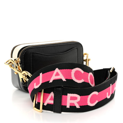 Marc Jacobs Saffiano Snapshot Camera Bag Black Grey 3 of 11