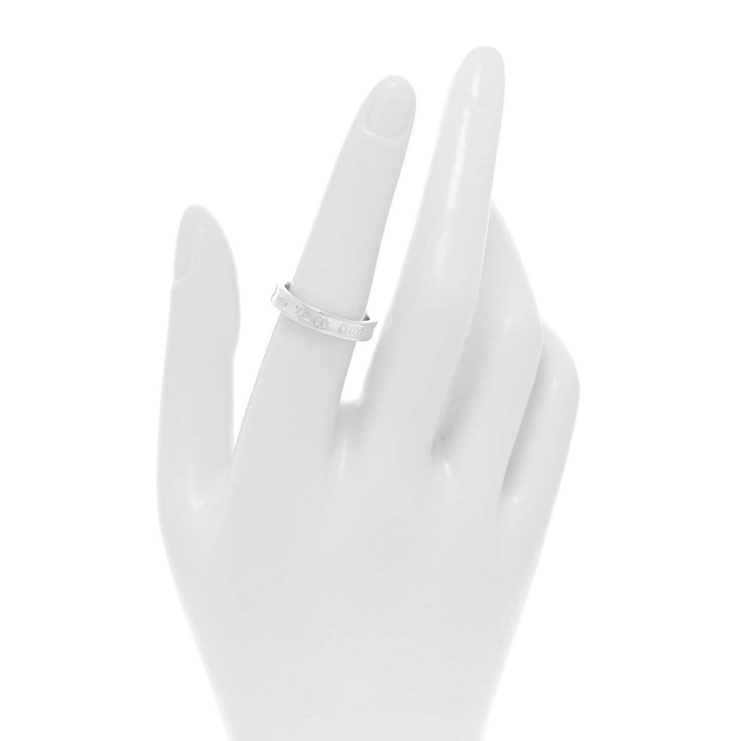 Sterling Silver Narrow 1837 Band Ring 54 7