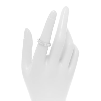 Tiffany Sterling Silver Narrow 1837 Band Ring 54 7 2 of 4
