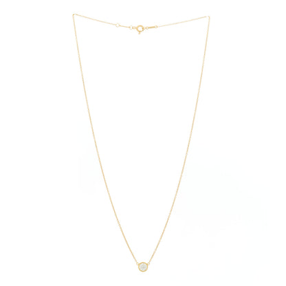 Tiffany 18K Yellow Gold Diamond .44ct Elsa Peretti Diamonds by the Yard Pendant Necklace 3 of 6