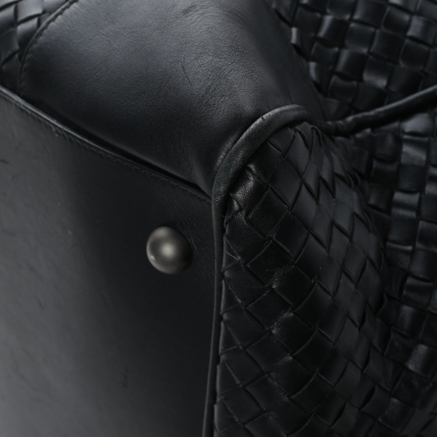 Bottega Veneta Nappa Intrecciato VN Large Duffel Black 7 of 10