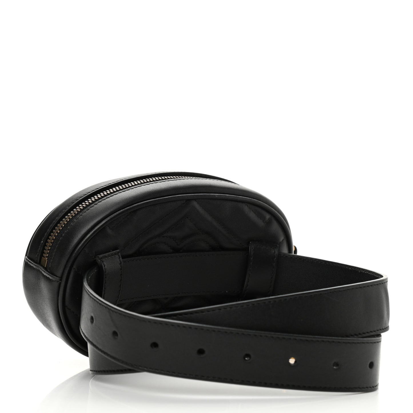 Calfskin Matelasse GG Marmont Belt Bag 85 34 Black