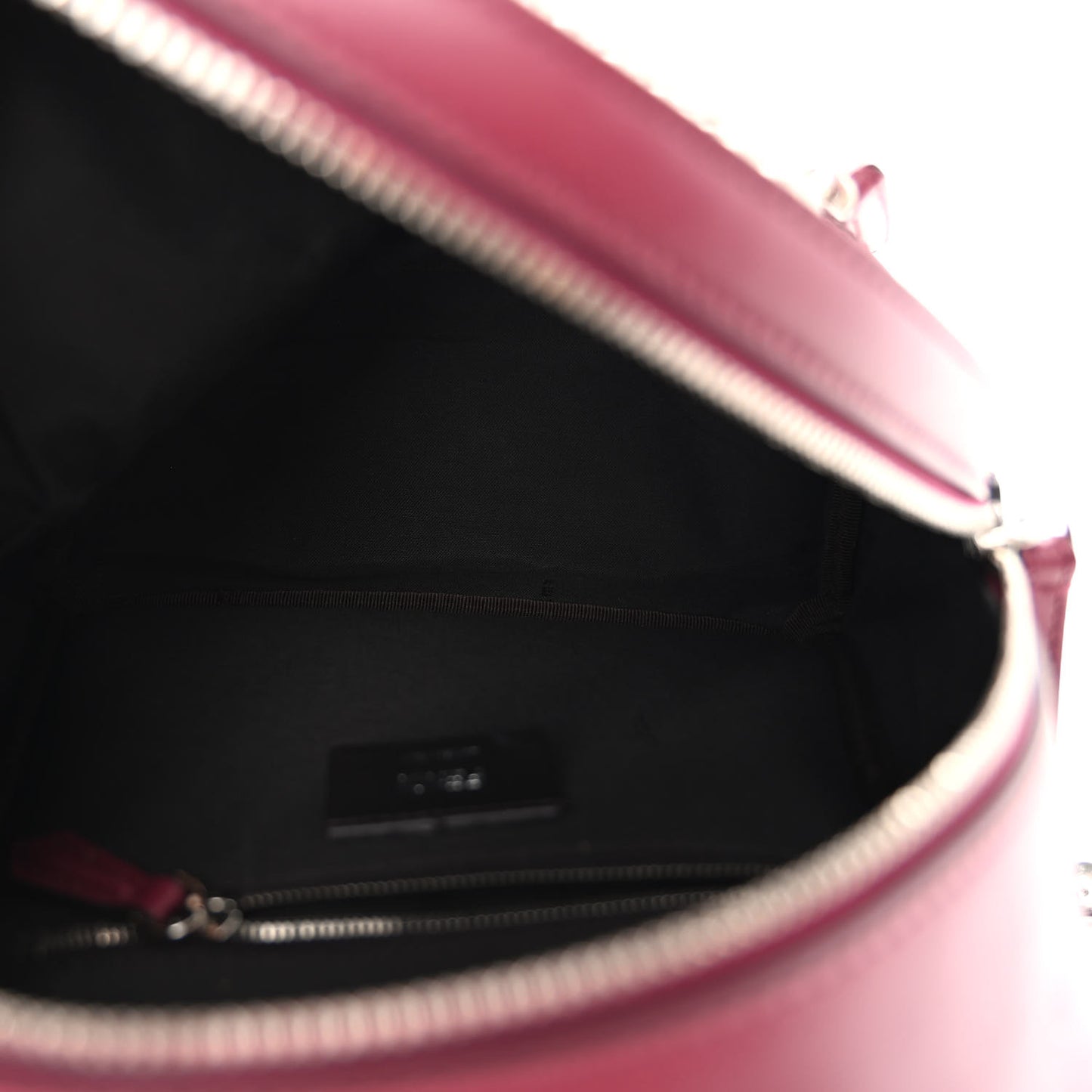 Vitello Liberty Pearl Romantic Bow Mini Backpack Black Cherry