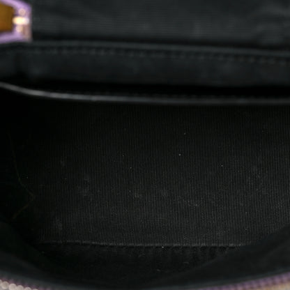 Saint Laurent Denim Quilted 80's Vanity Bag Bleached Lilac 5 of 9