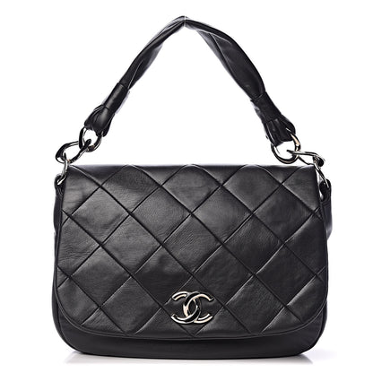 Chanel Lambskin Quilted Flap Bag Black 1 of 13