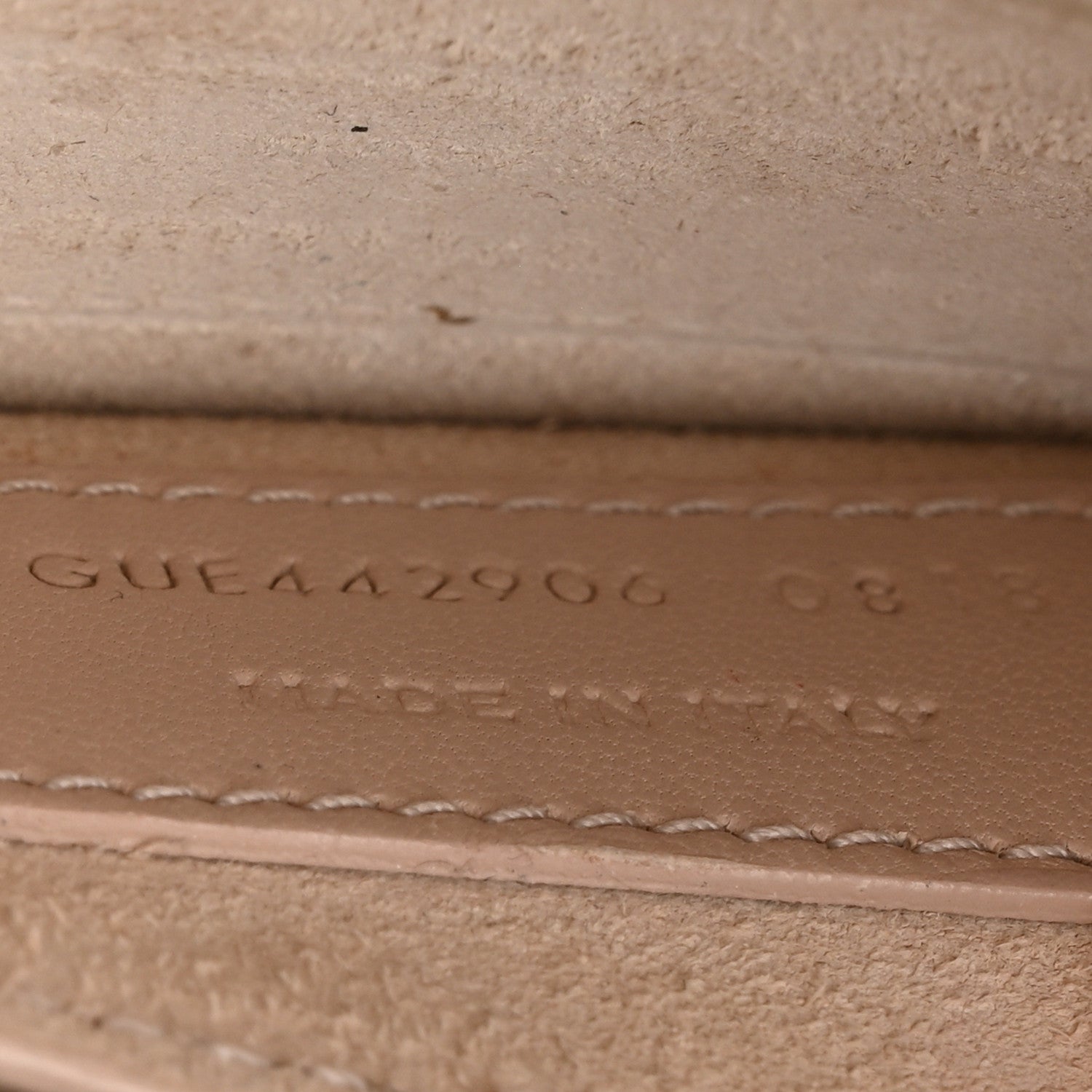 Saint Laurent Calfskin Crocodile Embossed Medium Monogram Sunset Rose Antic 8 of 14