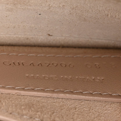 Saint Laurent Calfskin Crocodile Embossed Medium Monogram Sunset Rose Antic 8 of 14