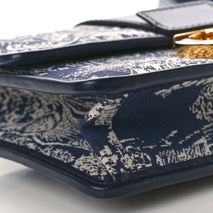 Christian Dior Toile de Jouy Reverse Jacquard 30 Montaigne Flap Bag Blue 9 of 10