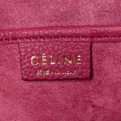 Celine Drummed Calfskin Nano Luggage Plum 6 of 10