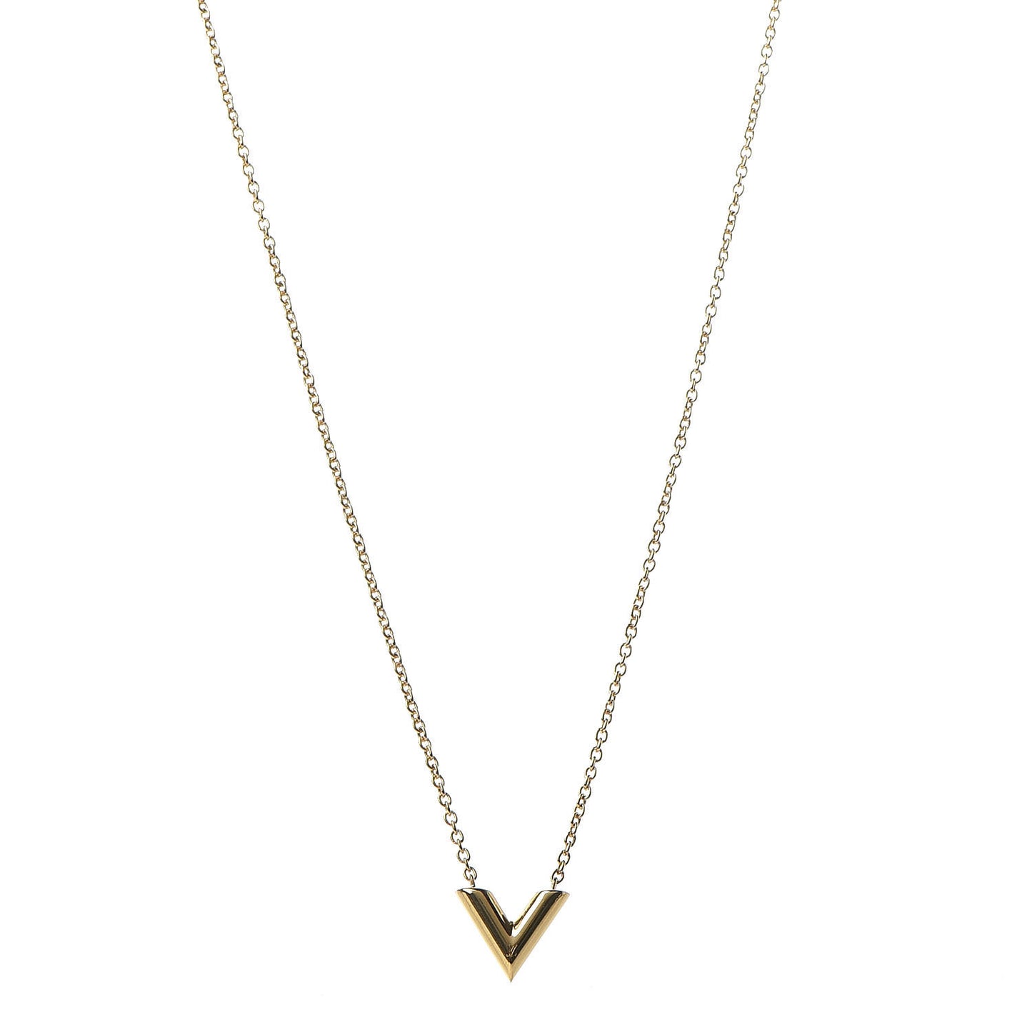 Essential V Necklace Gold