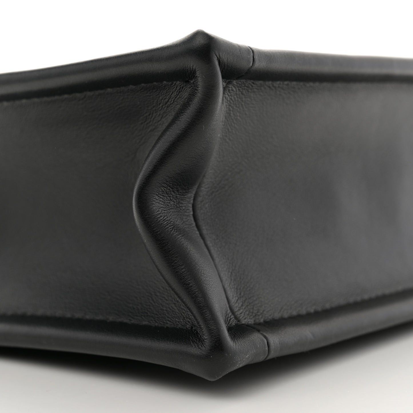 Calfskin Macrocannage Mini Book Tote Black
