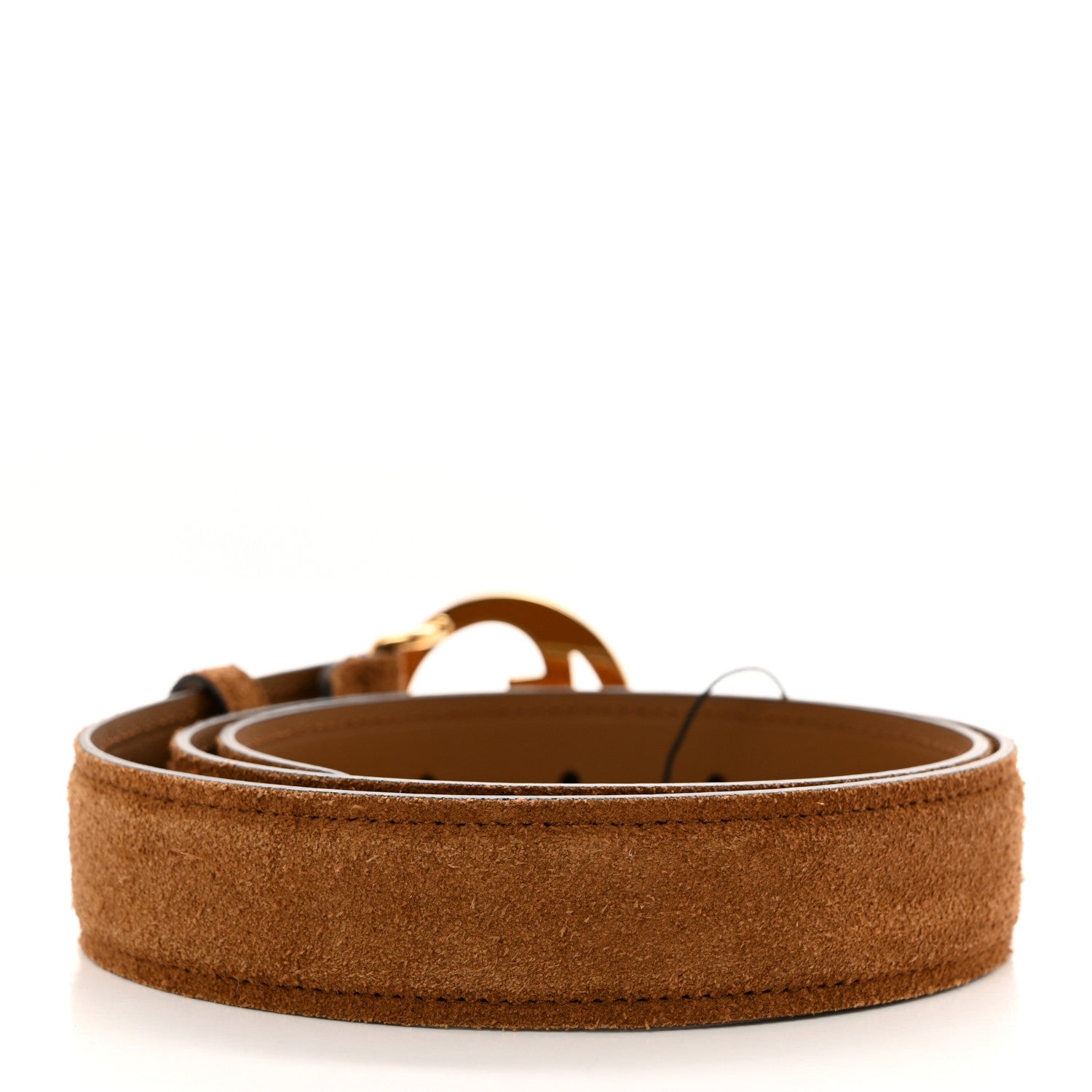 Gucci Suede Cudu Blondie 30mm Belt 80 32 Burnt Satin 2 of 5