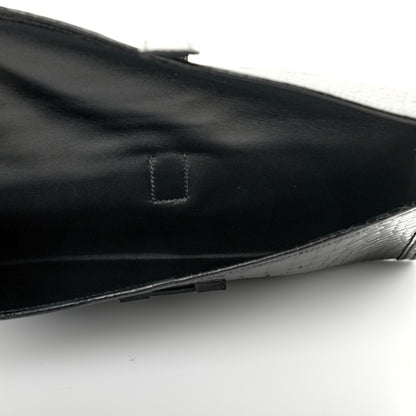 Hermes Shiny Porosus Crocodile Jige Elan 29 Clutch Black 5 of 7