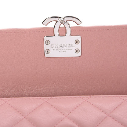 Chanel Lambskin Quilted CC Box Flap Wallet Light Pink 5 of 11
