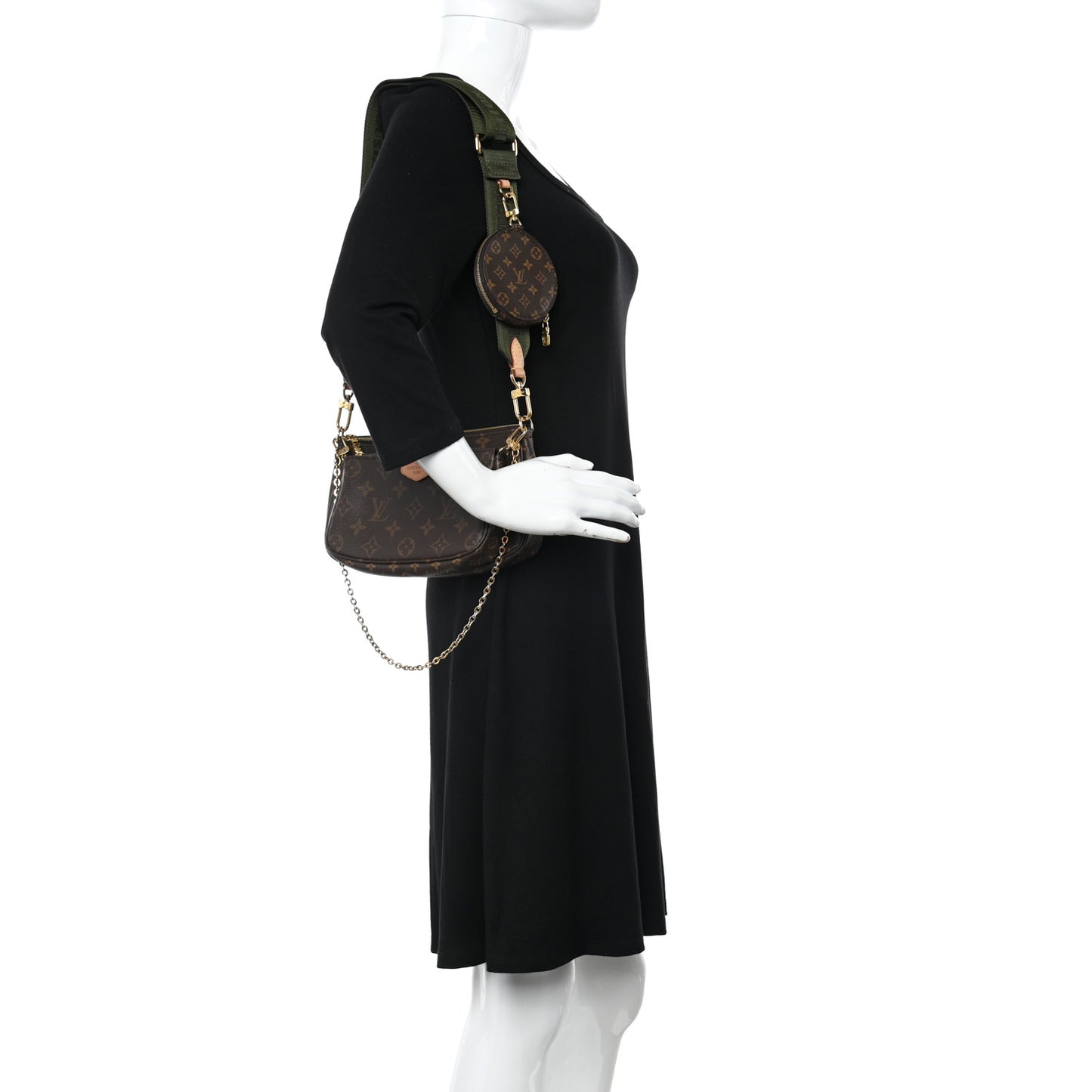 Monogram Multi Pochette Accessories Kaki