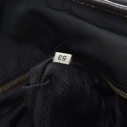 Prada Saffiano Tessuto Nylon Tote Nero Black 8 of 13