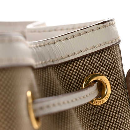 Prada Jacquard Logo Mini Bucket Crossbody Bag Corda Talco 12 of 12