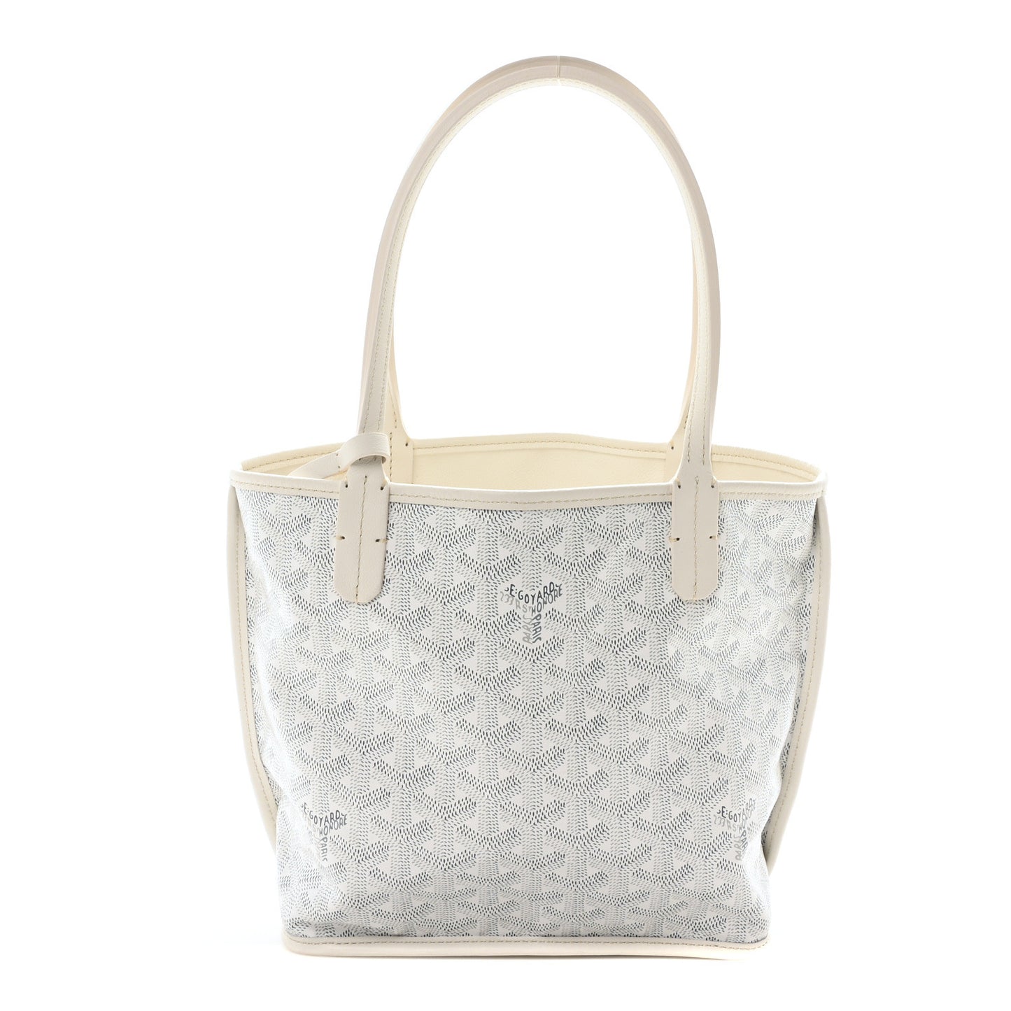 Goyardine Reversible Mini Anjou White