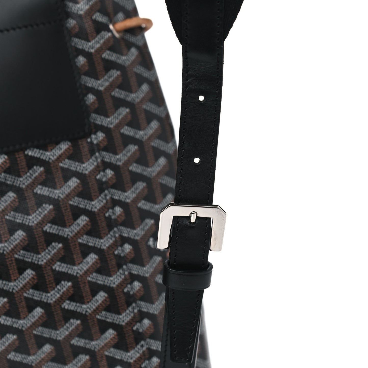 Goyardine Calfskin Alpin MM Backpack Black