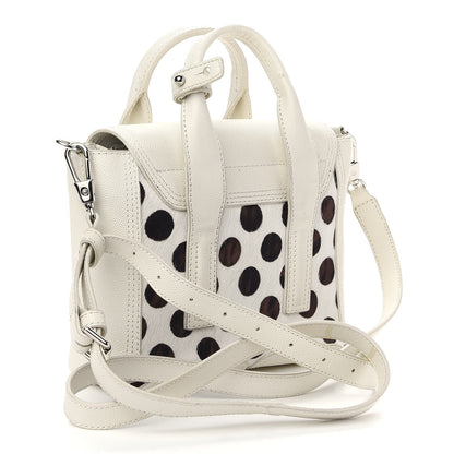 3.1 Phillip Lim Calf Hair Polka Dot Mini Pashli Satchel White Black 3 of 11