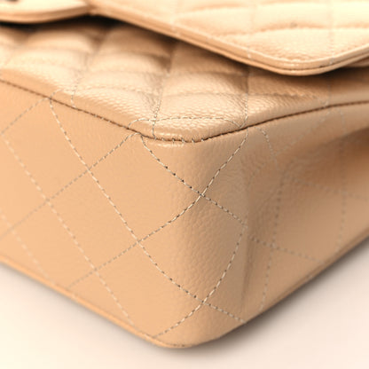 Chanel Caviar Quilted Medium Double Flap Beige 8 of 9