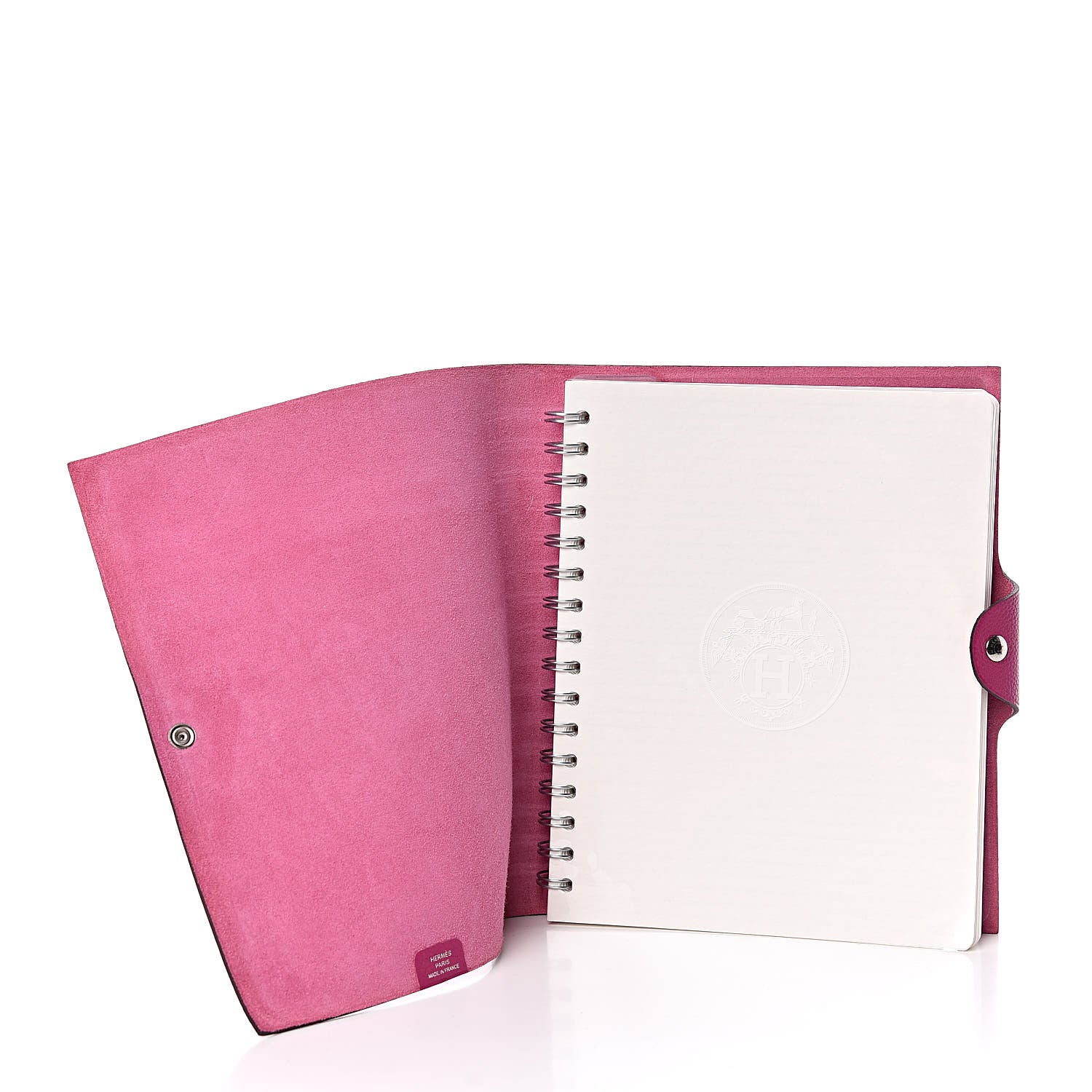 Hermes Togo Ulysse MM Notebook Cover Rose Pourpre 5 of 8