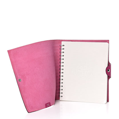 Hermes Togo Ulysse MM Notebook Cover Rose Pourpre 5 of 8
