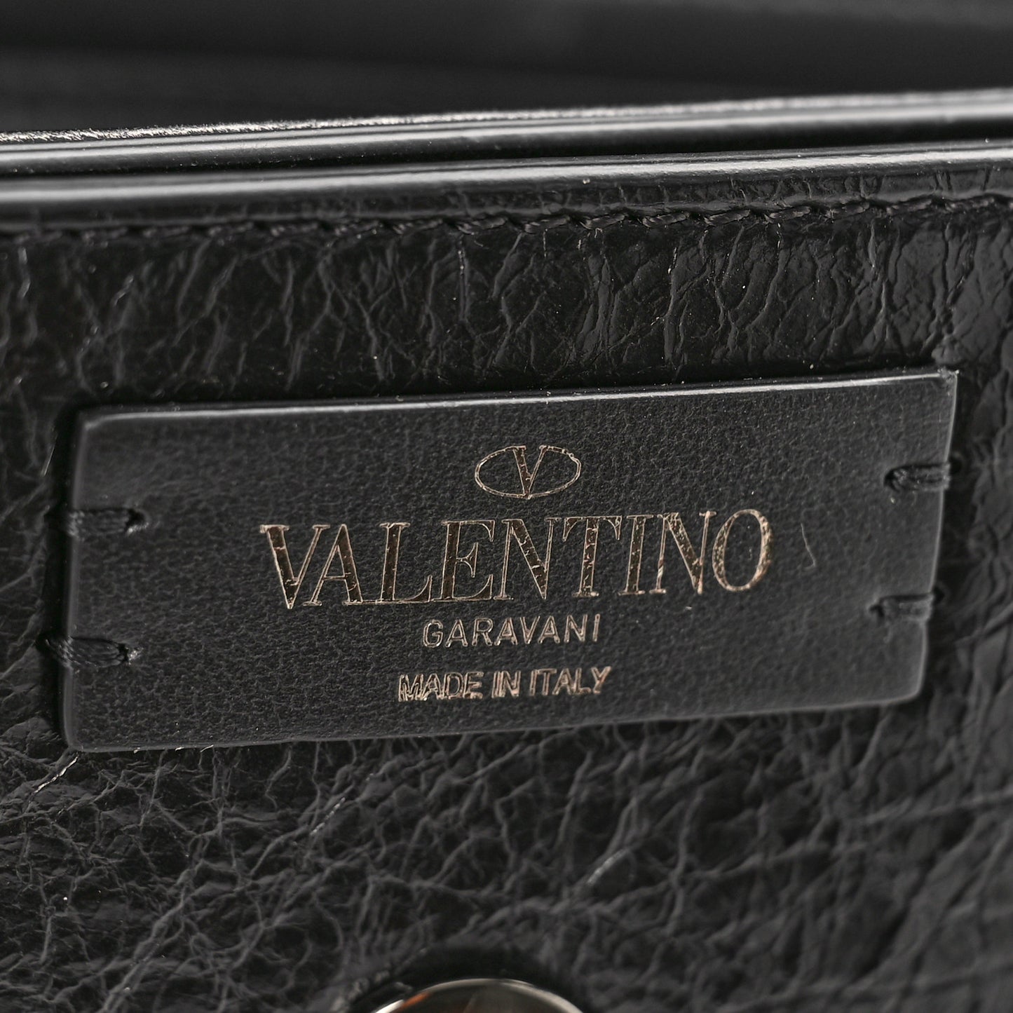 Brushed Calfskin Supervee Shoulder Bag Black