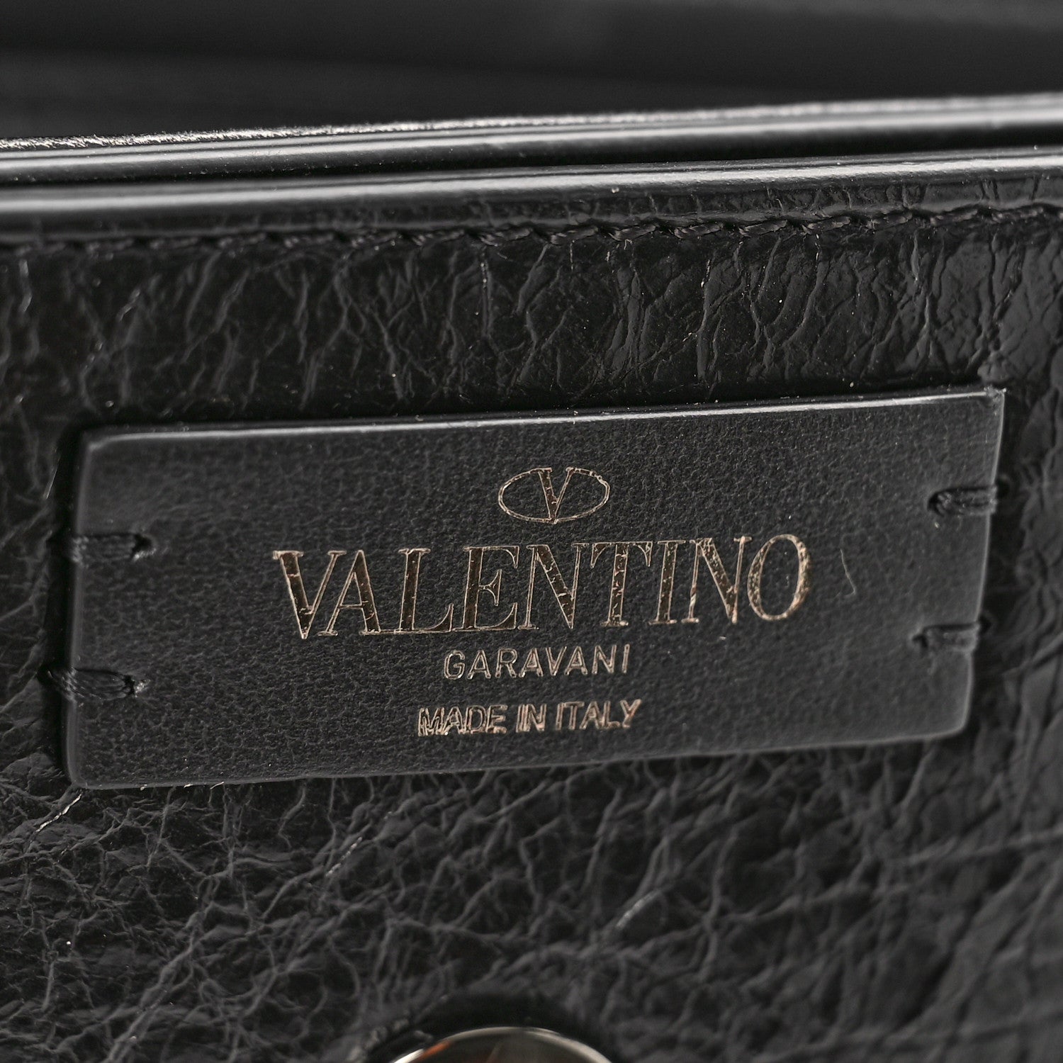 Valentino Garavani Brushed Calfskin Supervee Shoulder Bag Black 6 of 8