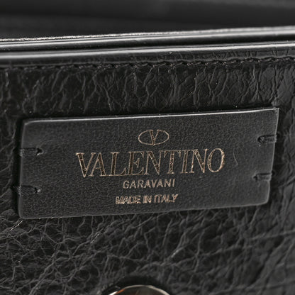 Valentino Garavani Brushed Calfskin Supervee Shoulder Bag Black 6 of 8