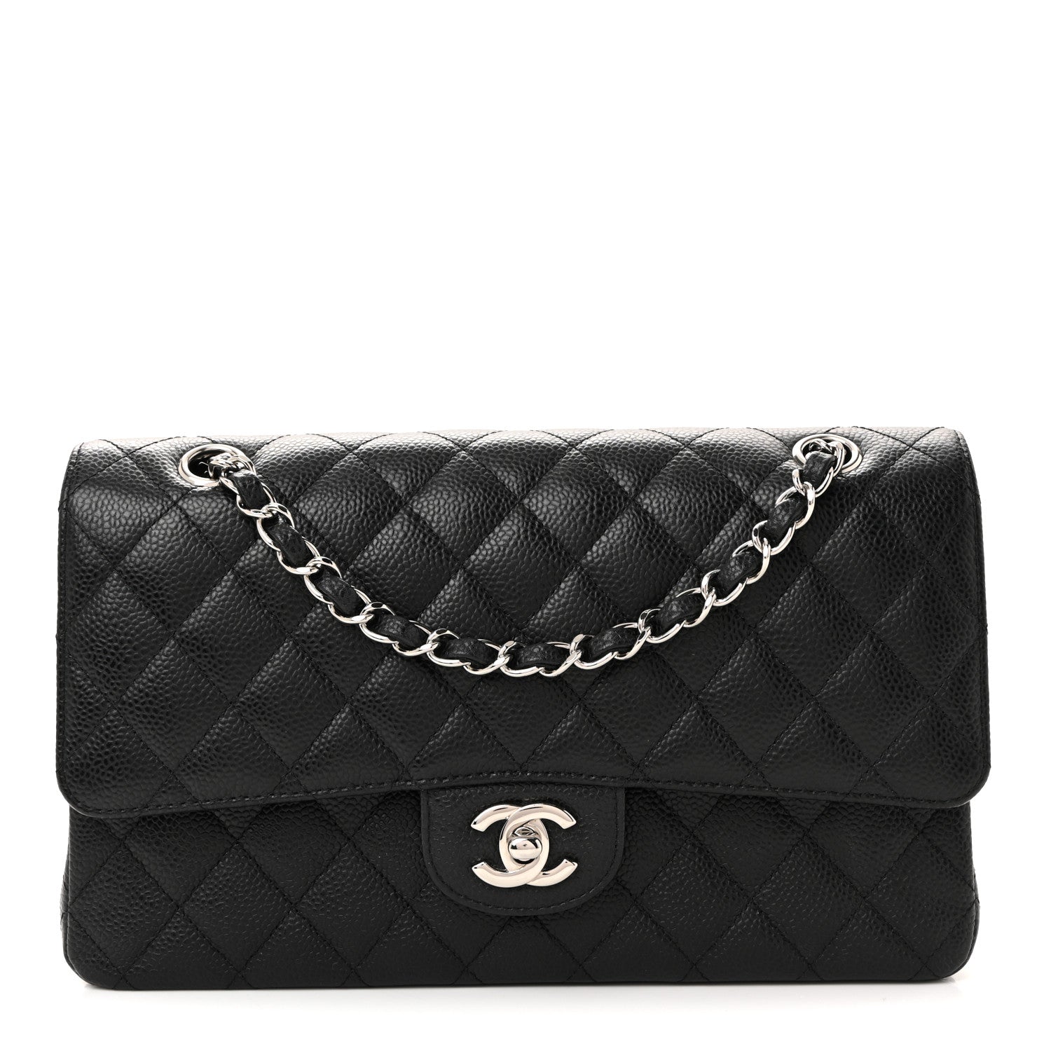 Chanel Caviar Quilted Medium Double Flap Black 1 of 11