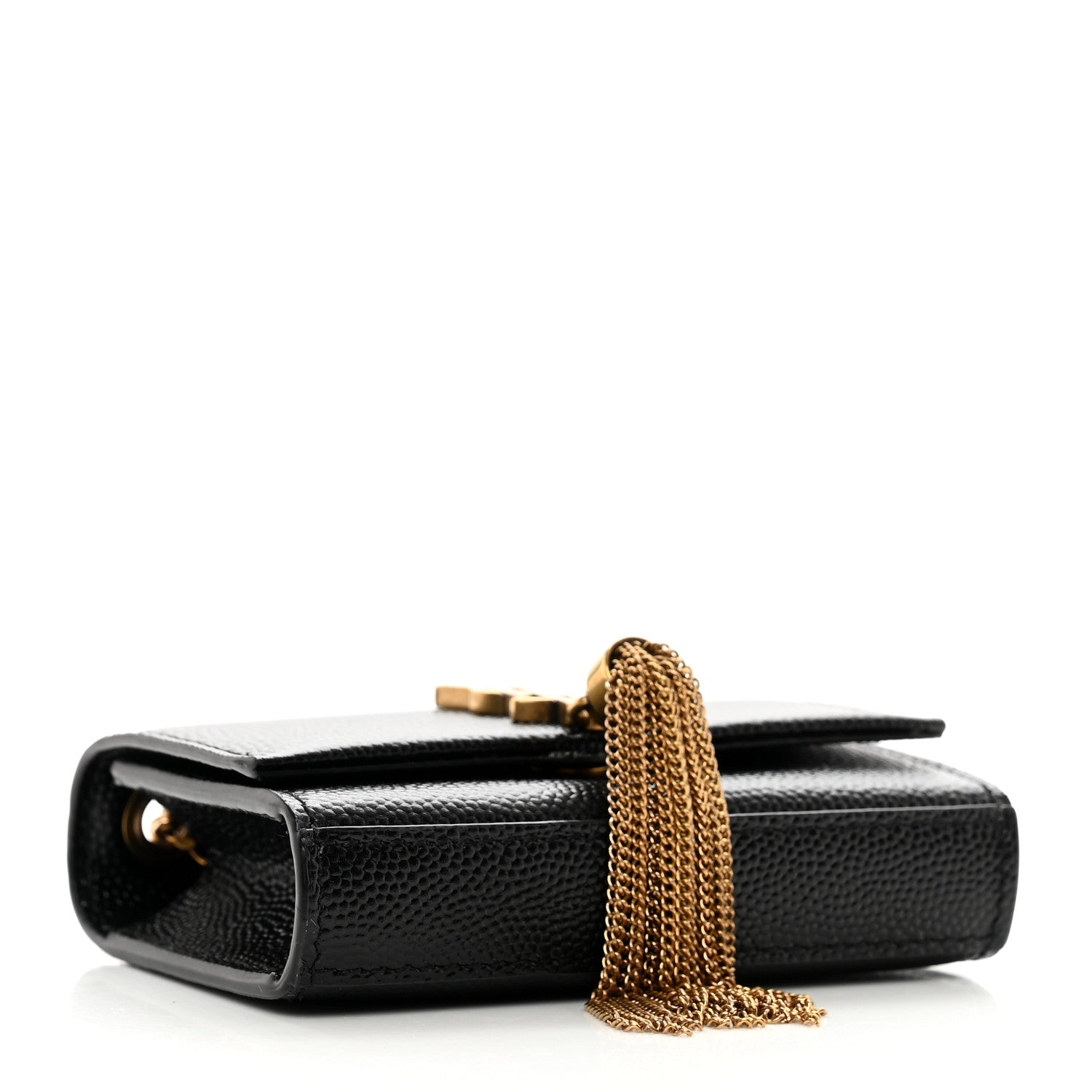 Saint Laurent Grain De Poudre Micro Classic Monogram Kate Tassel Airpods Bag Black 4 of 6