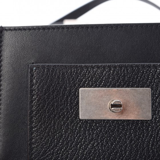 Goatskin Mini GV3 Shoulder Bag Black