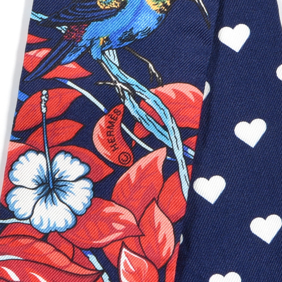 Silk Jungle Love Twilly Marine Rouge Brun