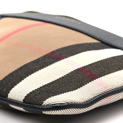 Burberry House Check Derby Peyton Crossbody Clutch Bag Black 7 of 10