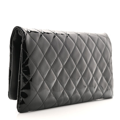 Chanel Patent Calfskin Quilted Beauty CC Clutch Black 2 of 7
