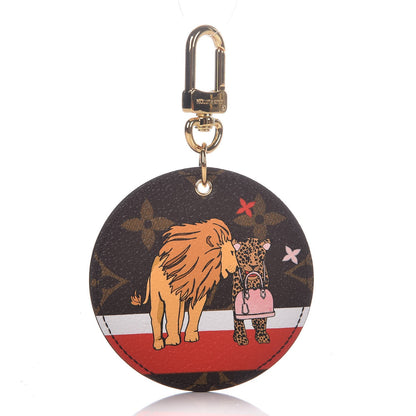 Louis Vuitton Monogram 2018 Christmas Animation Cats Bag Charm Key Ring 1 of 4