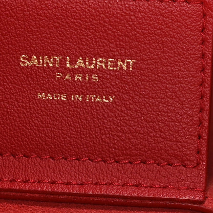 Saint Laurent Calfskin Large Shopping Tote Rouge Eros 7 of 11