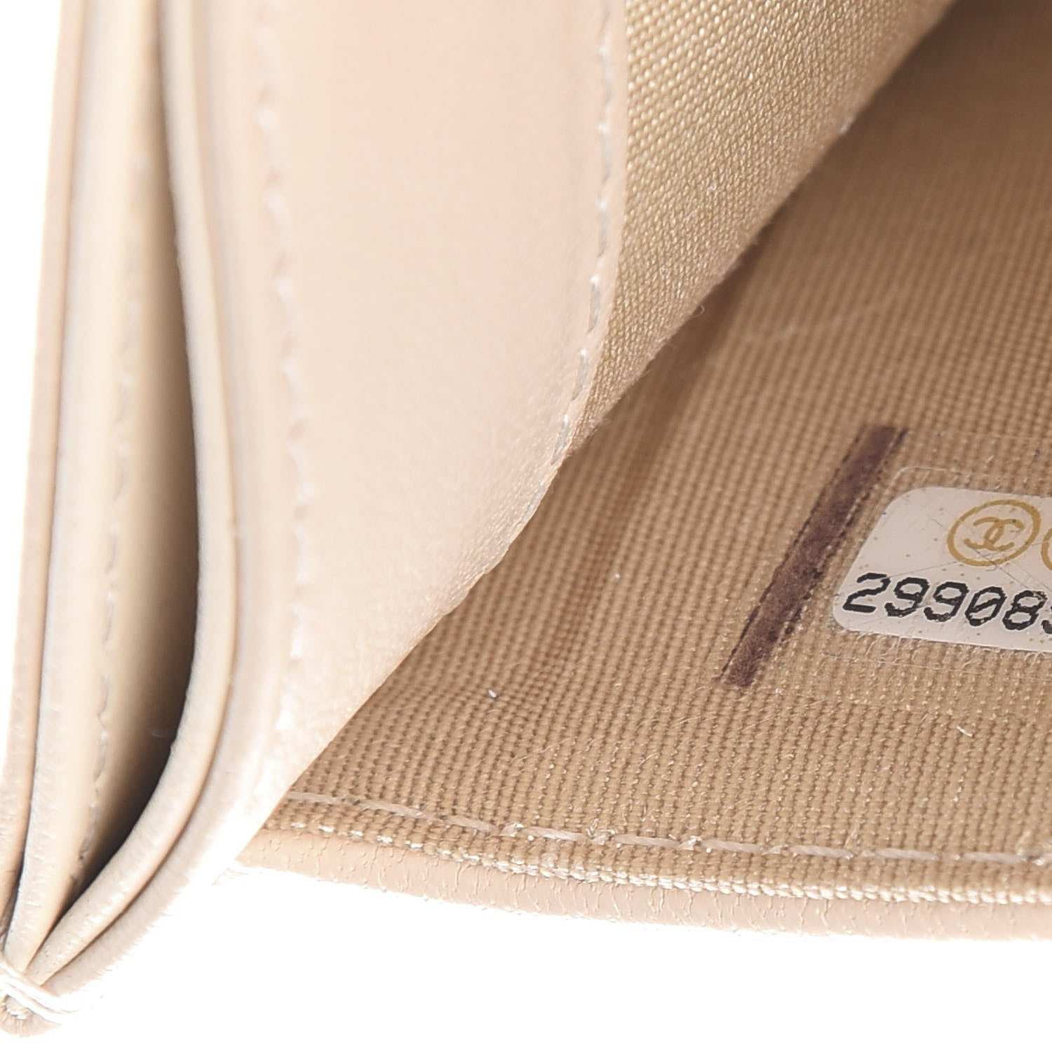 Chanel Goatskin Quilted 19 Card Holder Beige 7 of 7