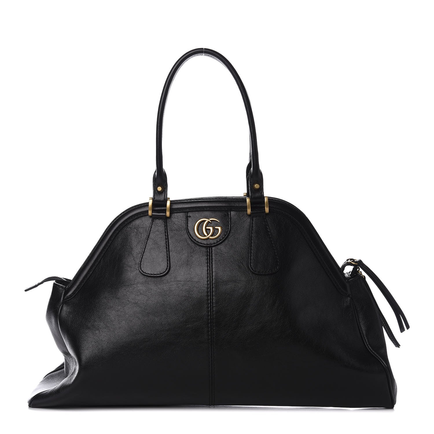 Gucci Calfskin Large Re(Belle) Top Handle Bag Black 1 of 11