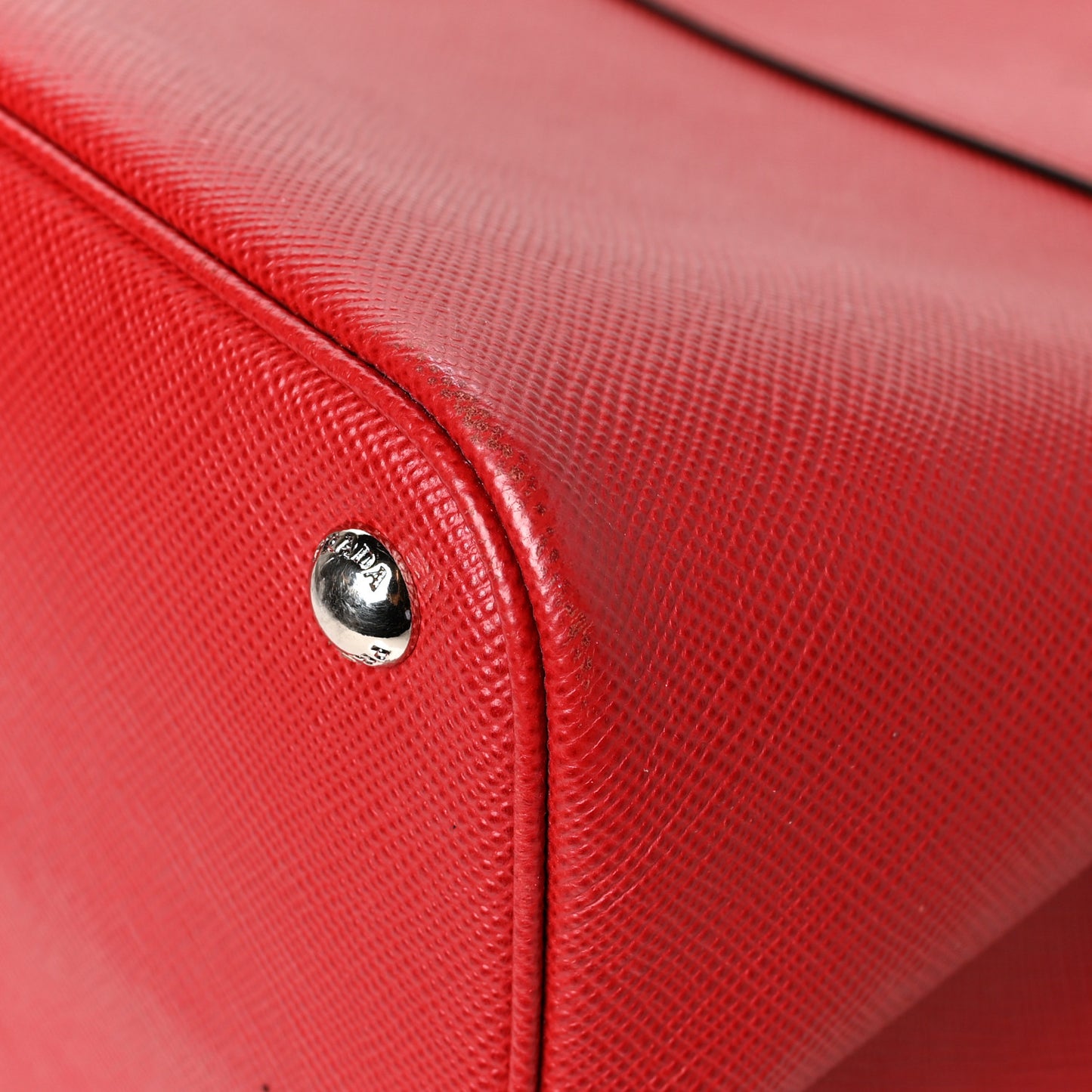 Saffiano Cuir Convertible Top Handle Tote Fuoco