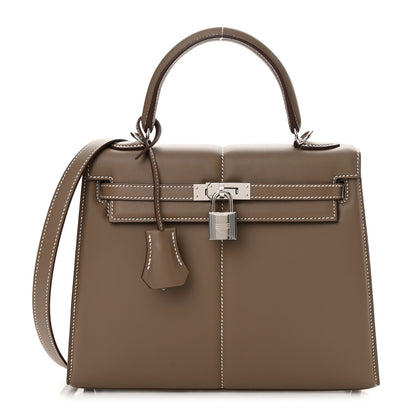 Hermes Swift Kelly Padded Sellier 25 Etoupe 1 of 11